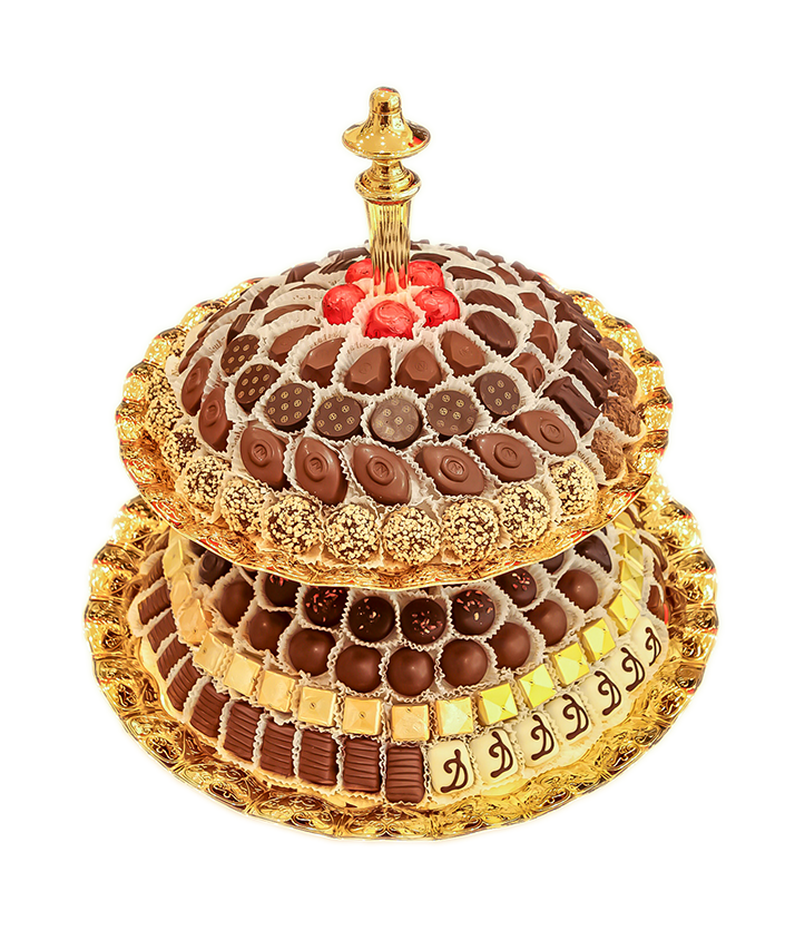 Gold 2 tier tray Neuhaus